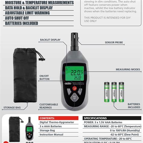 temperature and humidity meter bunnings